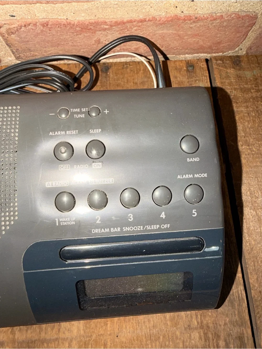 Sony Dream Machine Clock Radio in Dark Gray